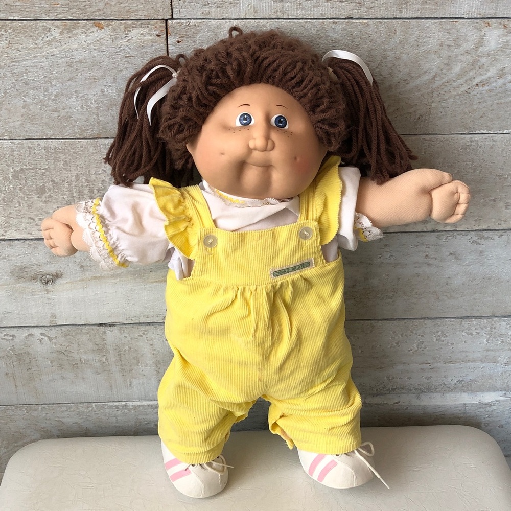 Cabbage Patch doll Freckle Face Pig Tails 1982